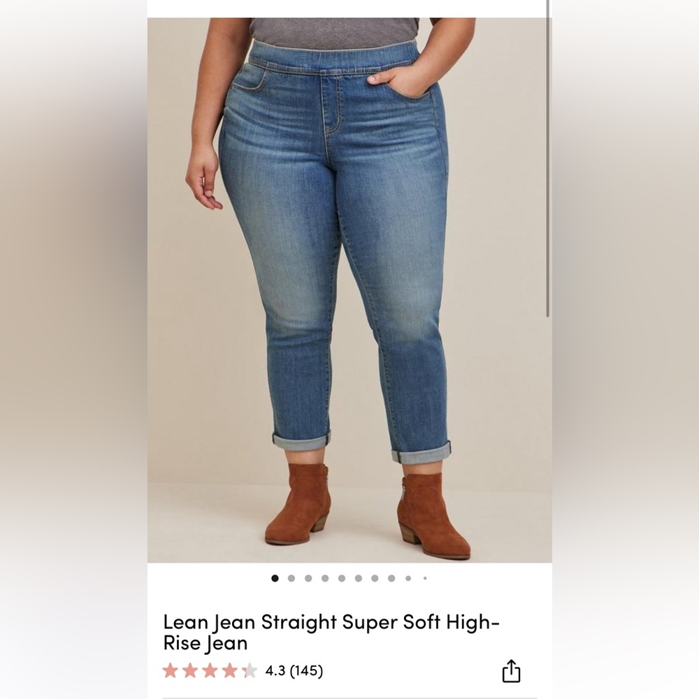 Lean Jean Straight Super Soft High-Rise Jean size 1S